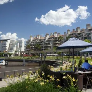 Vista de Nordelta, zona de la sede de Benavídez del estudio